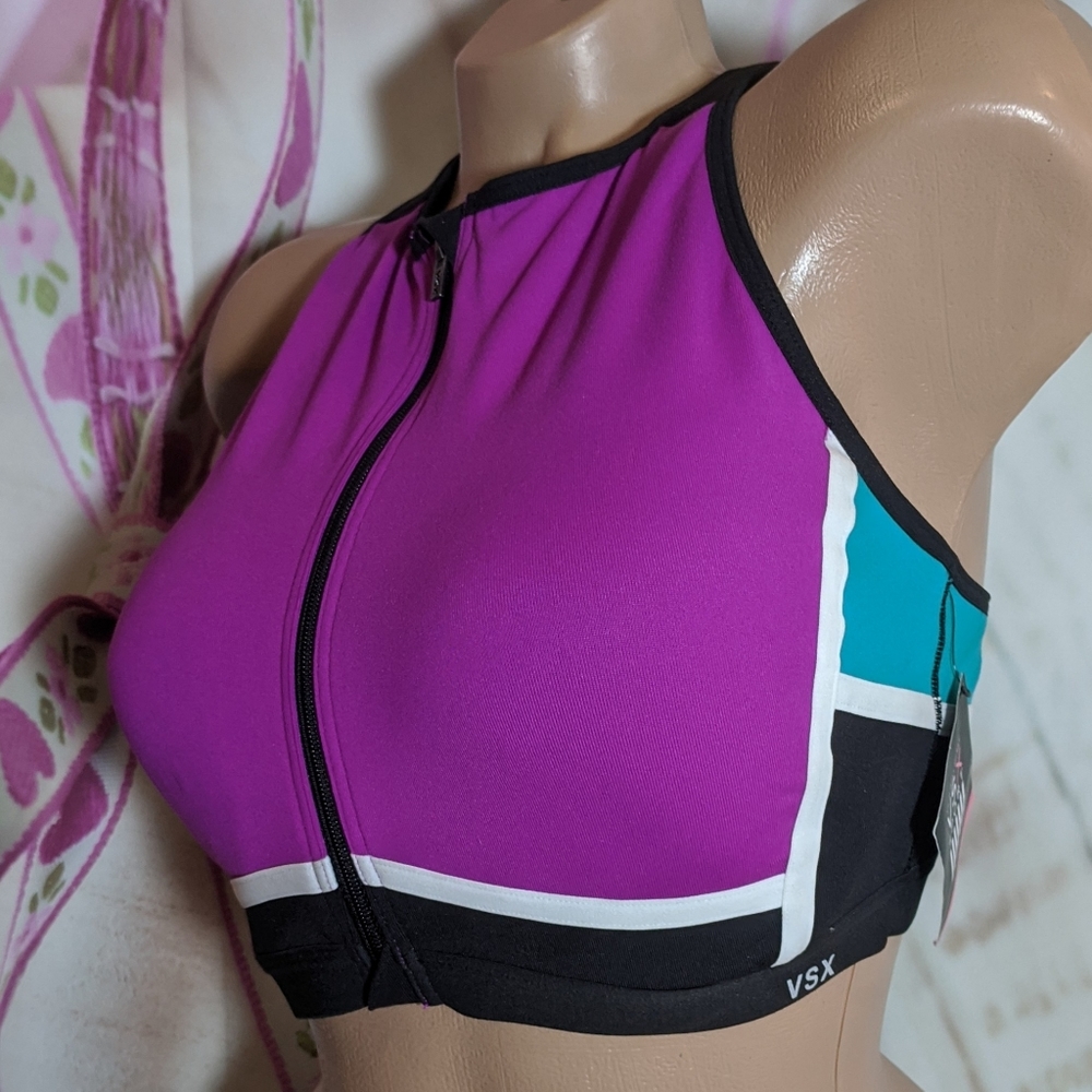 VS sports bra knockout zip bra in bra
